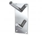 Polished Chrome 94mm x 46mm Double Robe or Coat Hook (JP901B)